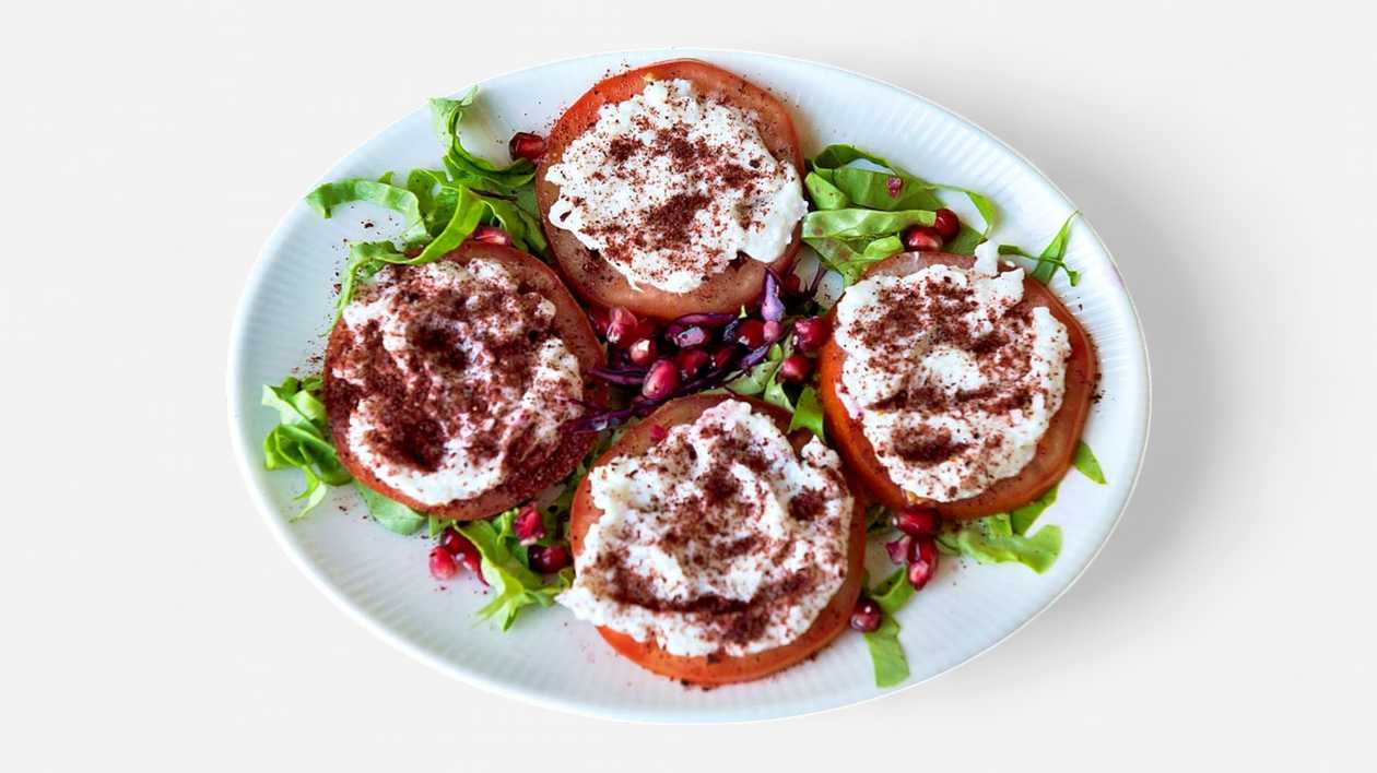 Tomato slices with sumac