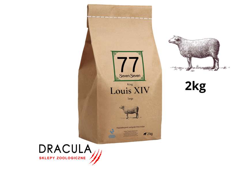 NEW 77 Petfood Louis XIV LARGE with Lamb 2kg