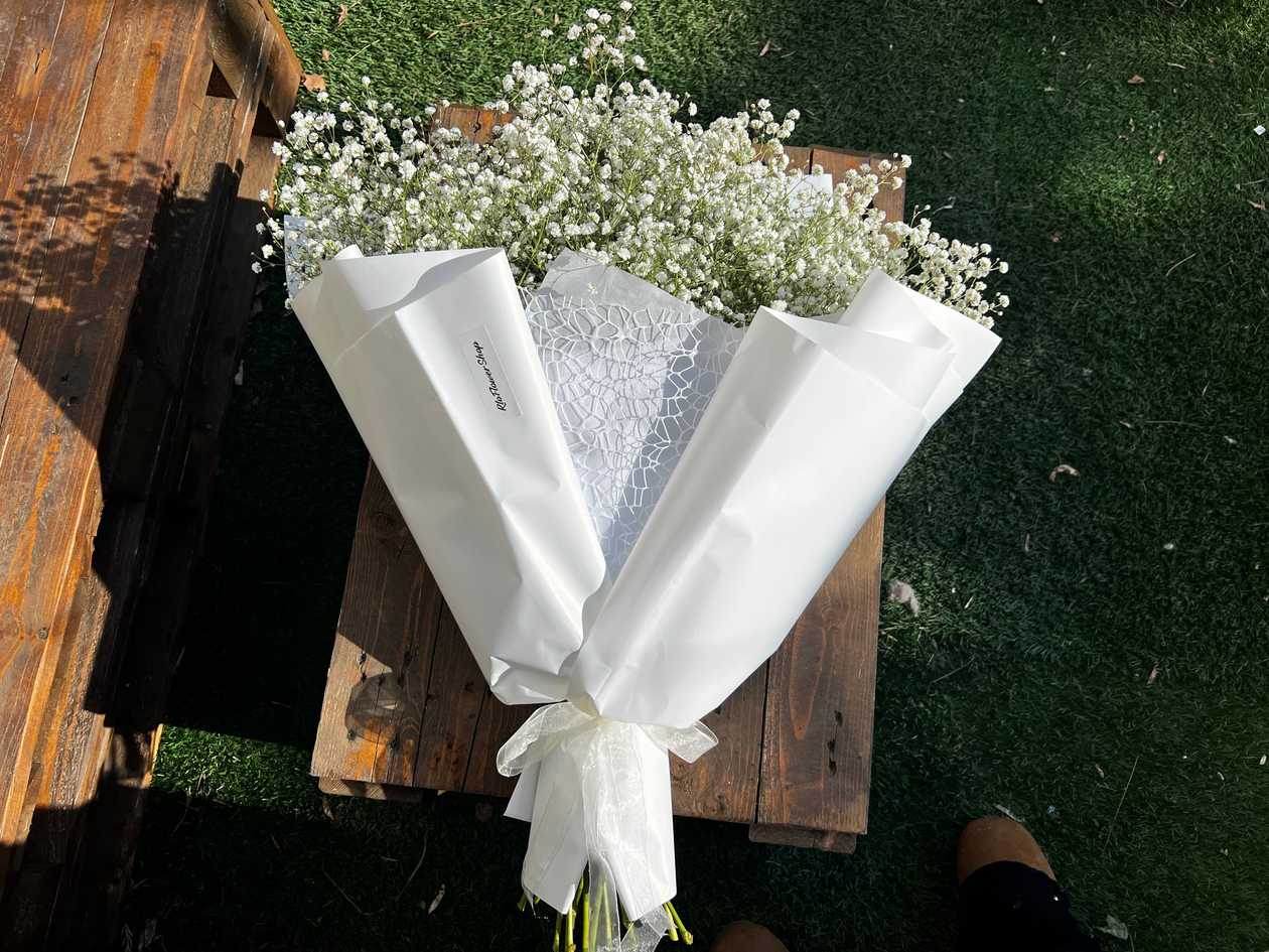 White Gypsophila Bouquet