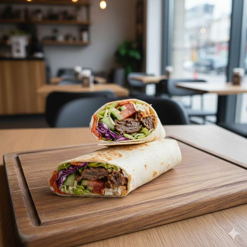 Kurací kebab v placke XL