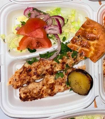 Chicken Lula Kebab with Cheese