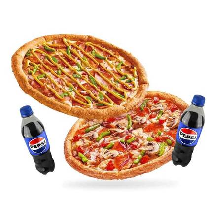 Combo din belșug cu 2 băuturi gratis