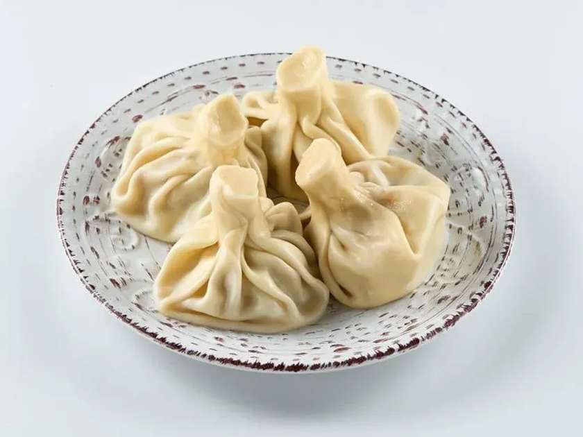 Khinkali with Salmon and Cream Cheese