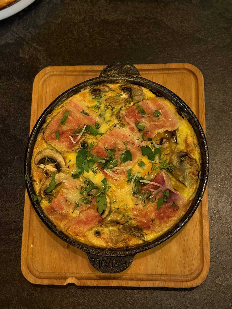 Омлет з беконом