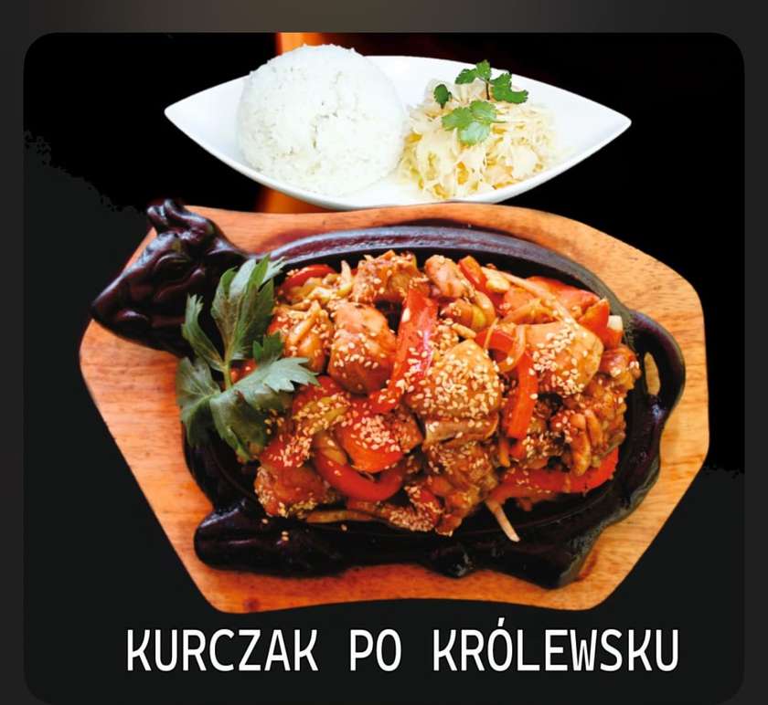 Royal Chicken on Hot Platter