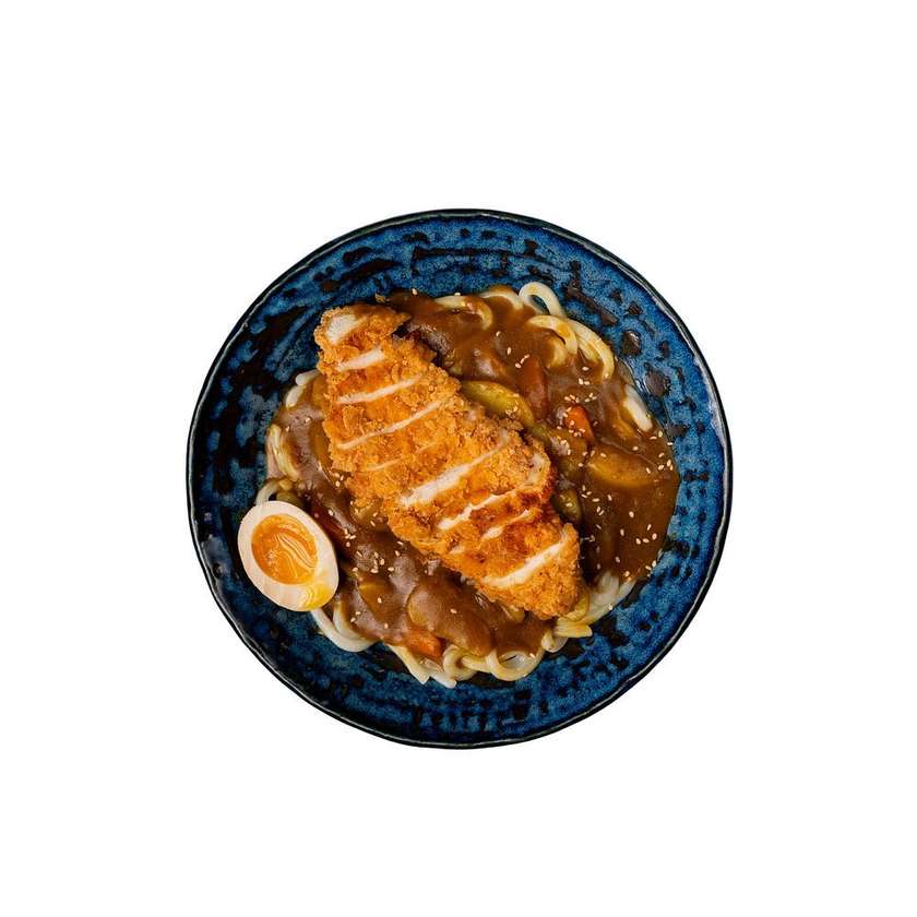 Smažený Kuřecí Řízek Curry Udon