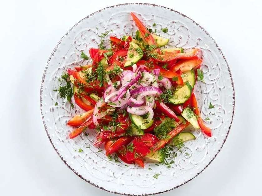 Traditional Caucasian Salad