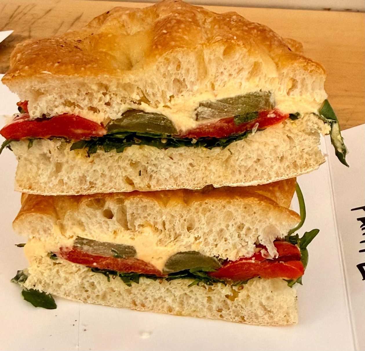 Focaccia with Hummus