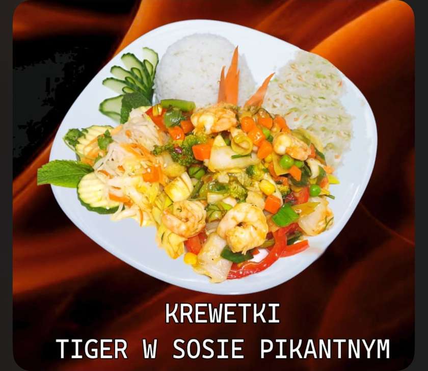 Tiger Shrimps in Spicy Sauce
