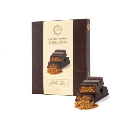 Tablete Biscoito de Chocolate Negro