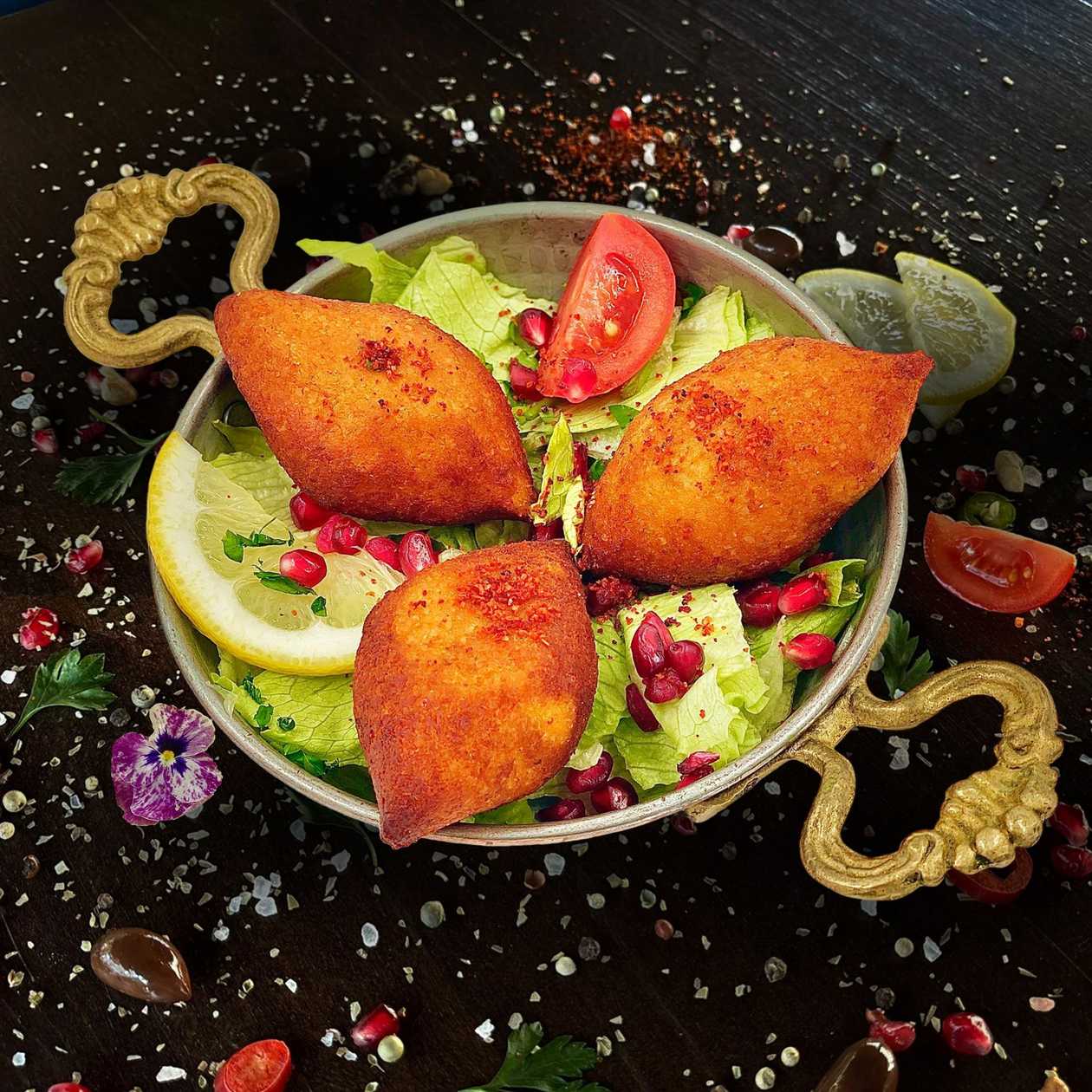 Pine nuts stuffed kibbeh