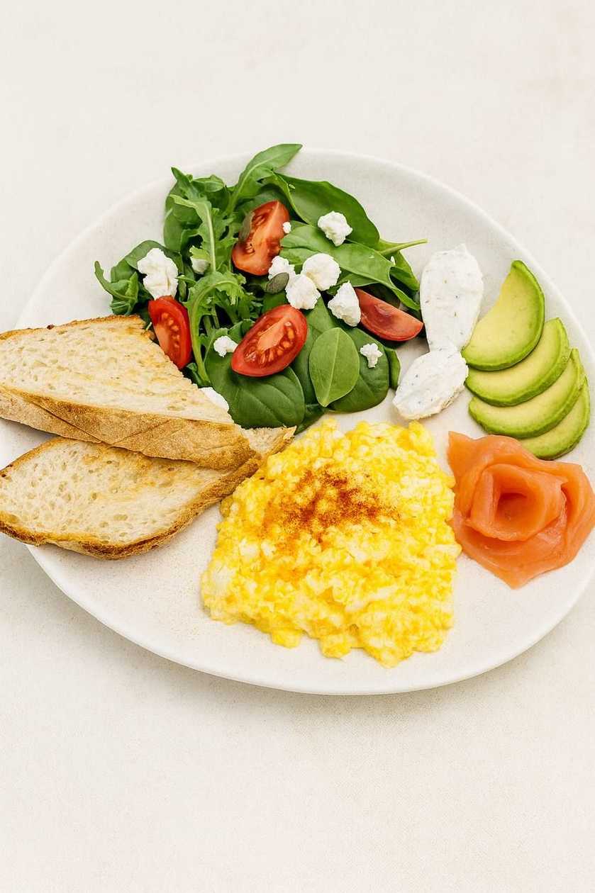 Scrambled Eggs with Salmon