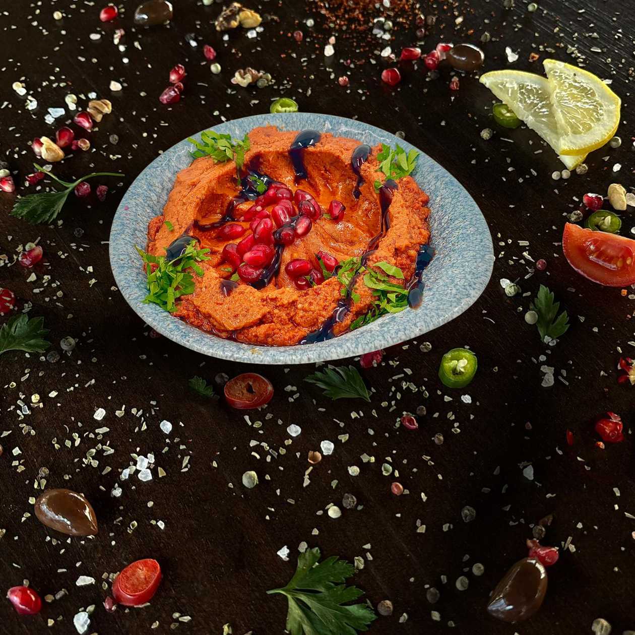 Spicy nuts muhammara