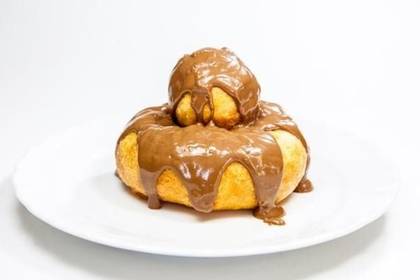 Papanași cu topping Nutella