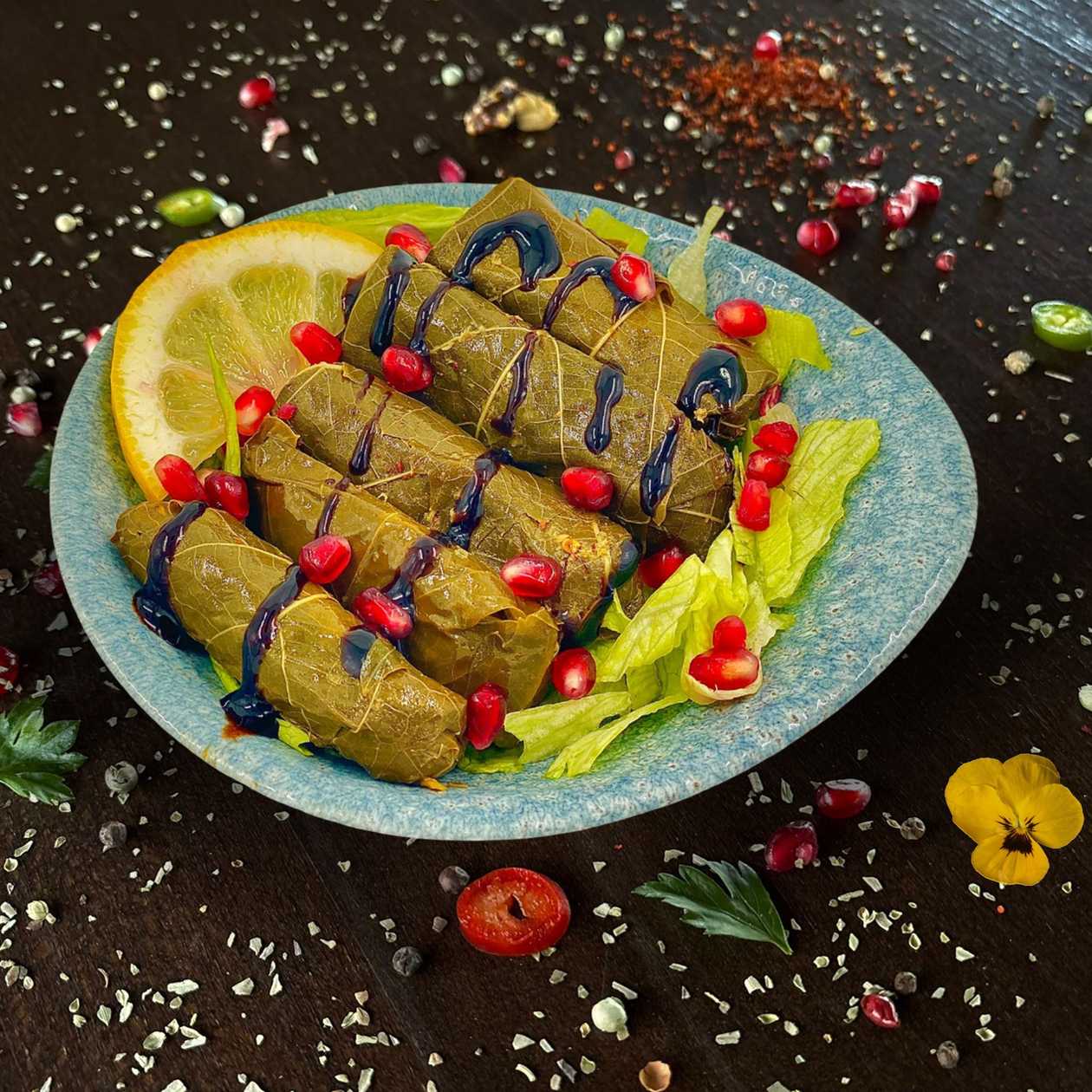 Lime-dressed vegan warak enab