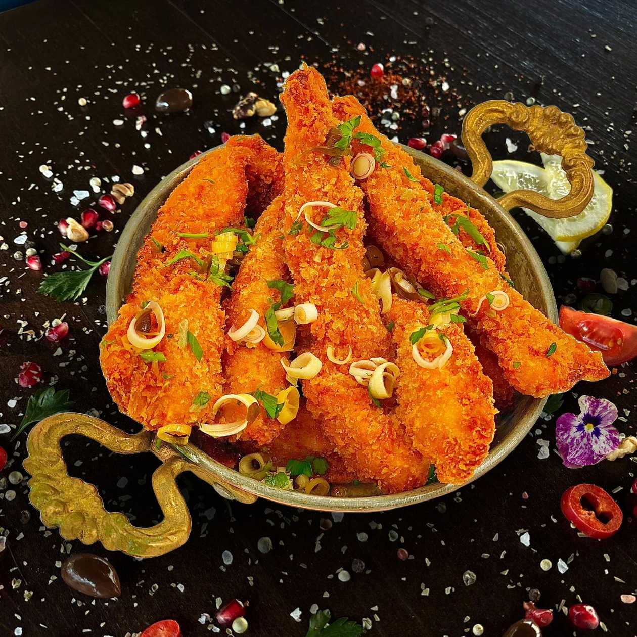 Lemongrass cilantro chicken strips