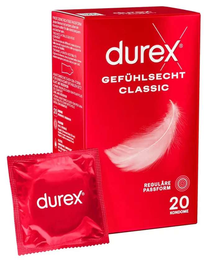 Durex Thin Feel Regular Condoms Pack of 20