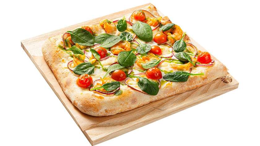 Su krevetėmis ir pesto padažu 25 cm