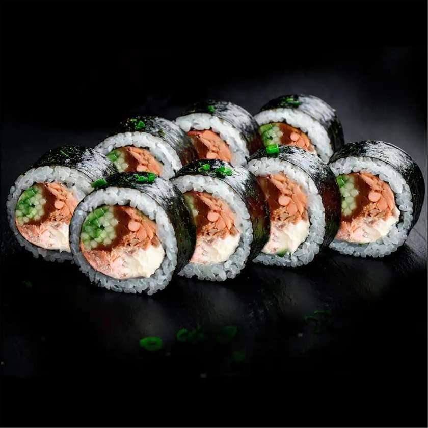 Futomak z pieczonym łososiem Delivery