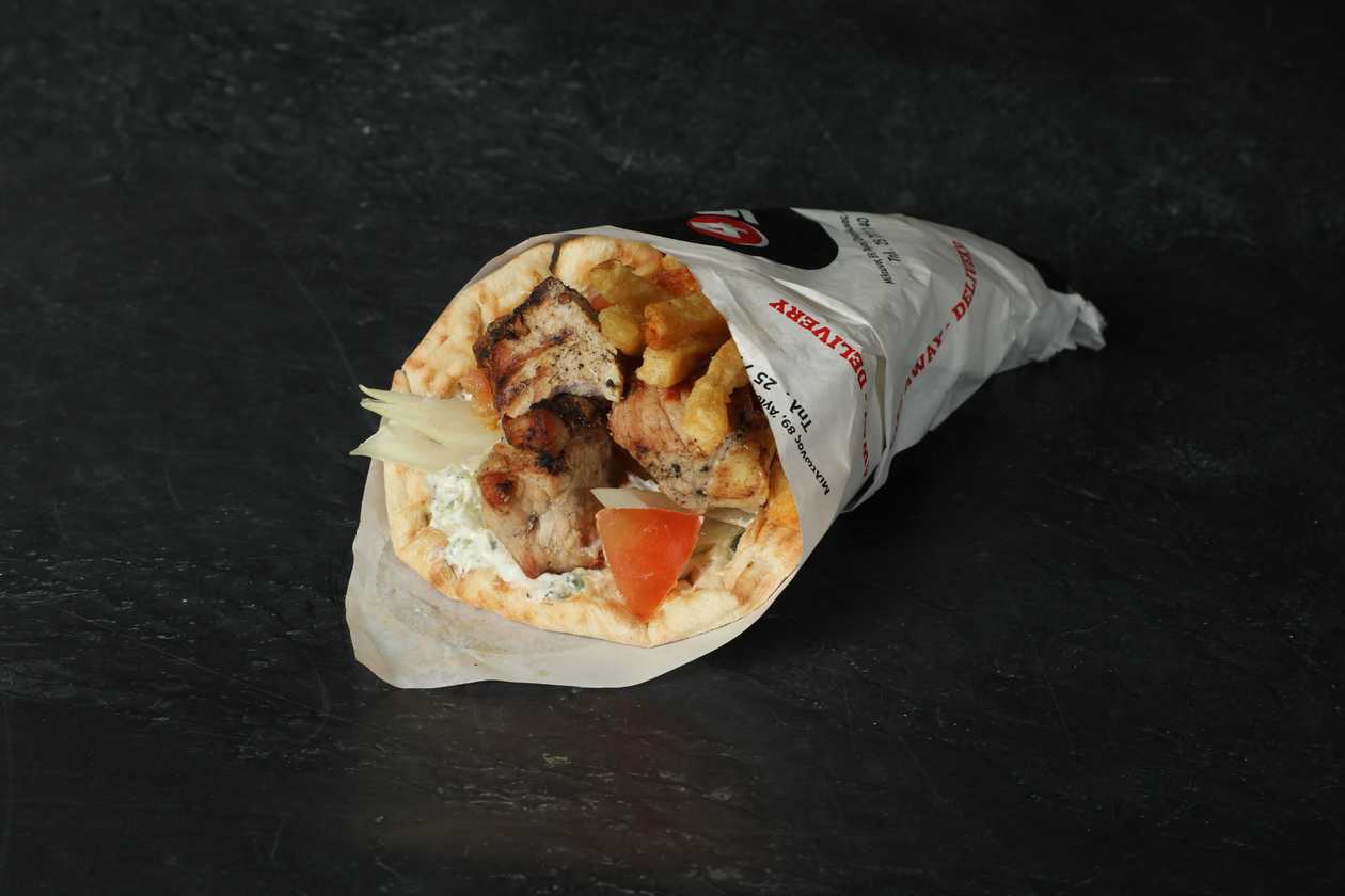 Σουβλάκι Χοιρινό Ελληνική Πίτα