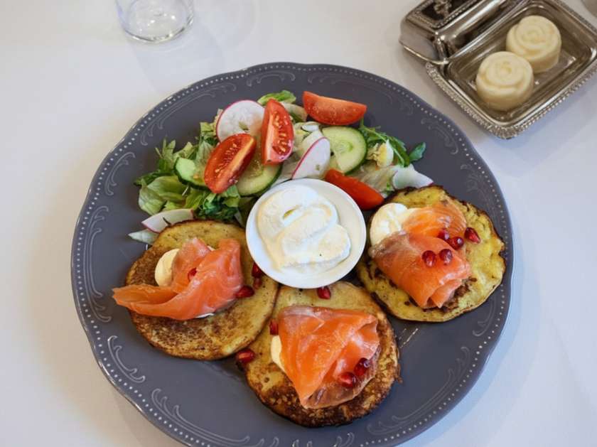 Kartuli pannkoogid lõhe