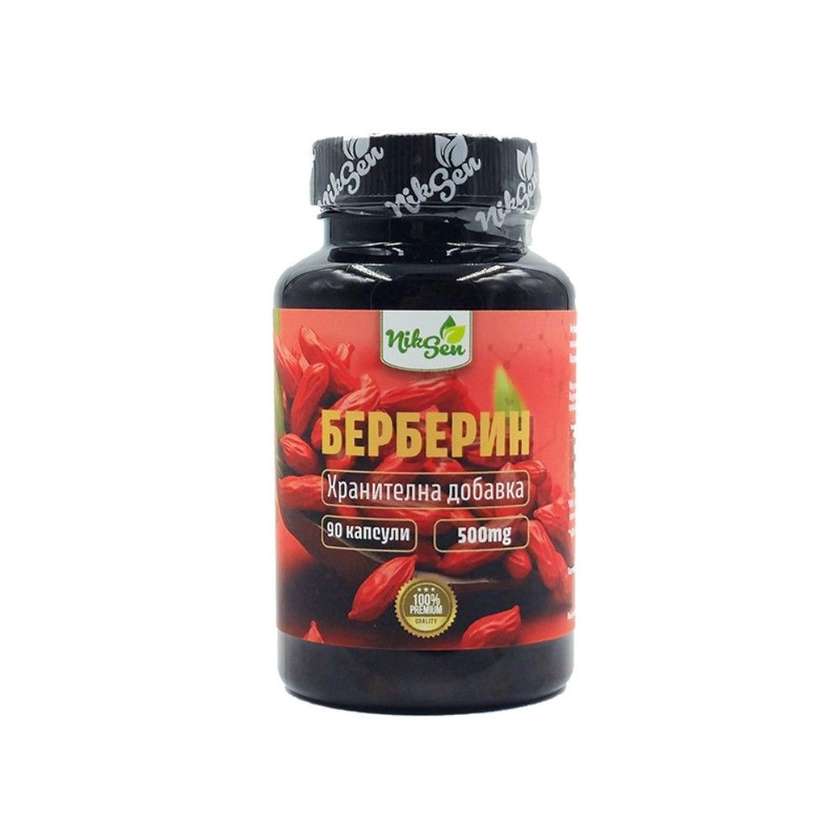 9994593 Berberin, 500 mg, 90 Capsules, Niksen