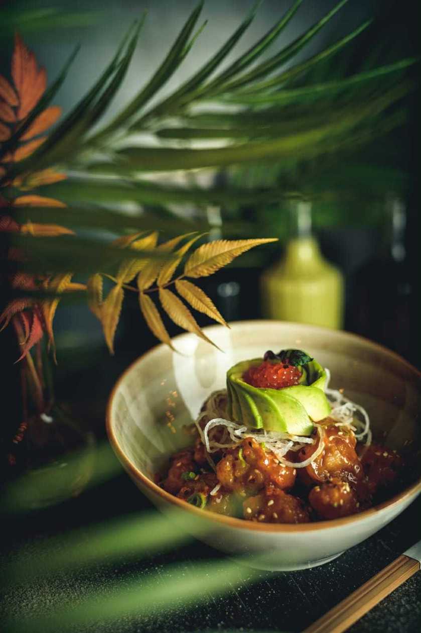 Shrimp tempura salad