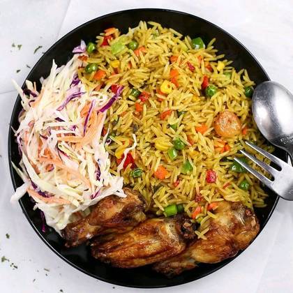 Fried Rice with 5pcs wings