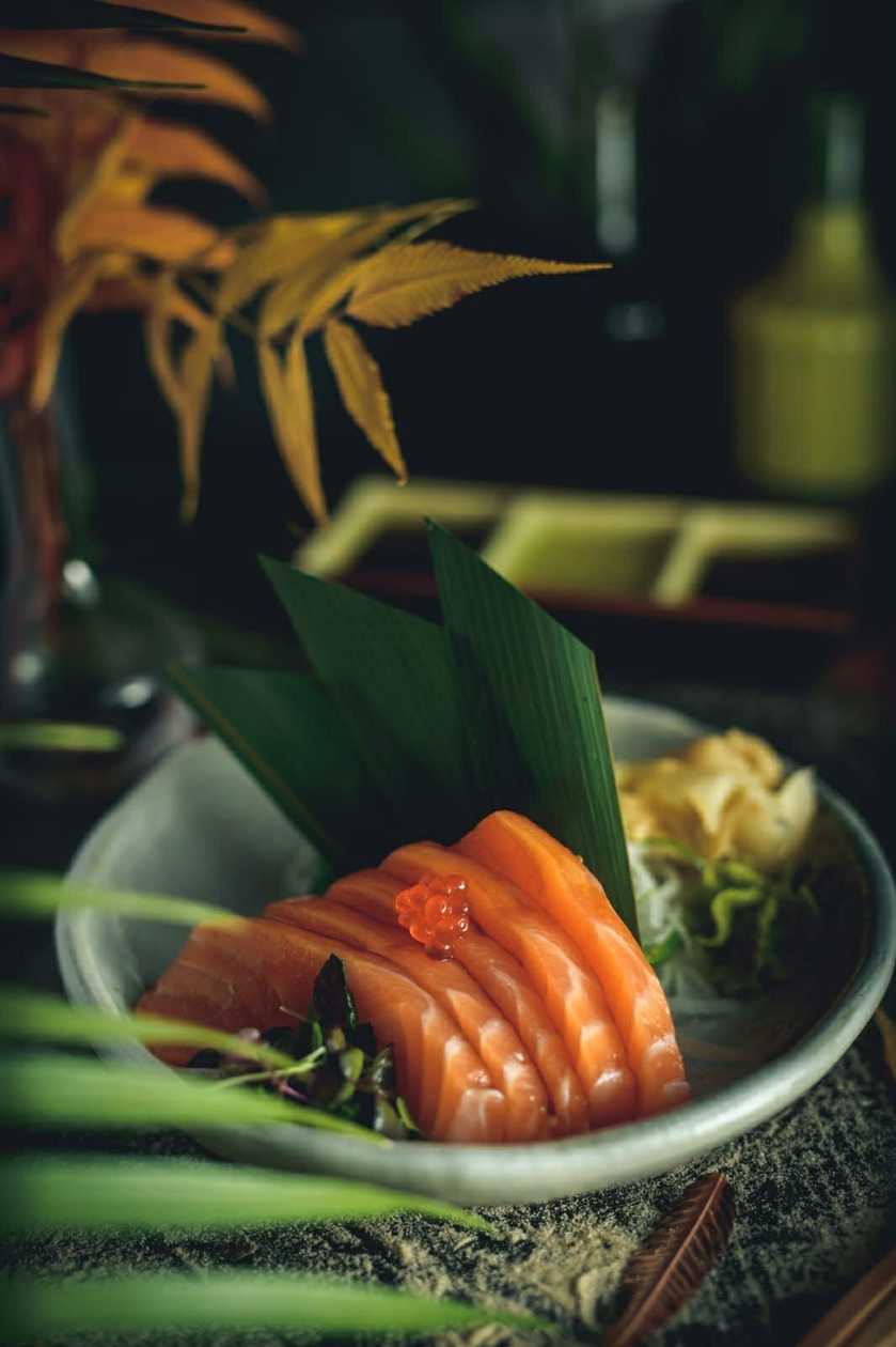 Salmon sashimi