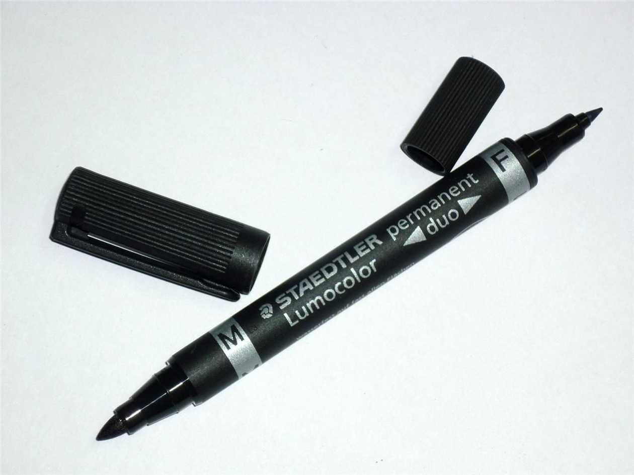 Steadtler Duo Permanent Marker Black