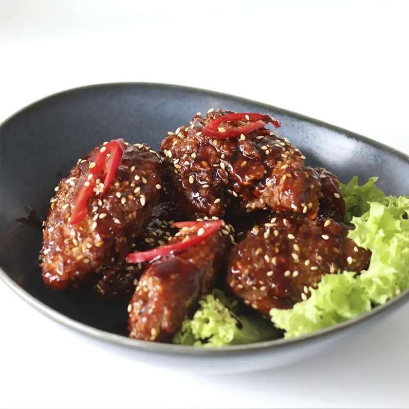 Skrzydełka teriyaki 300g + Pieczone ziemniaki Delivery