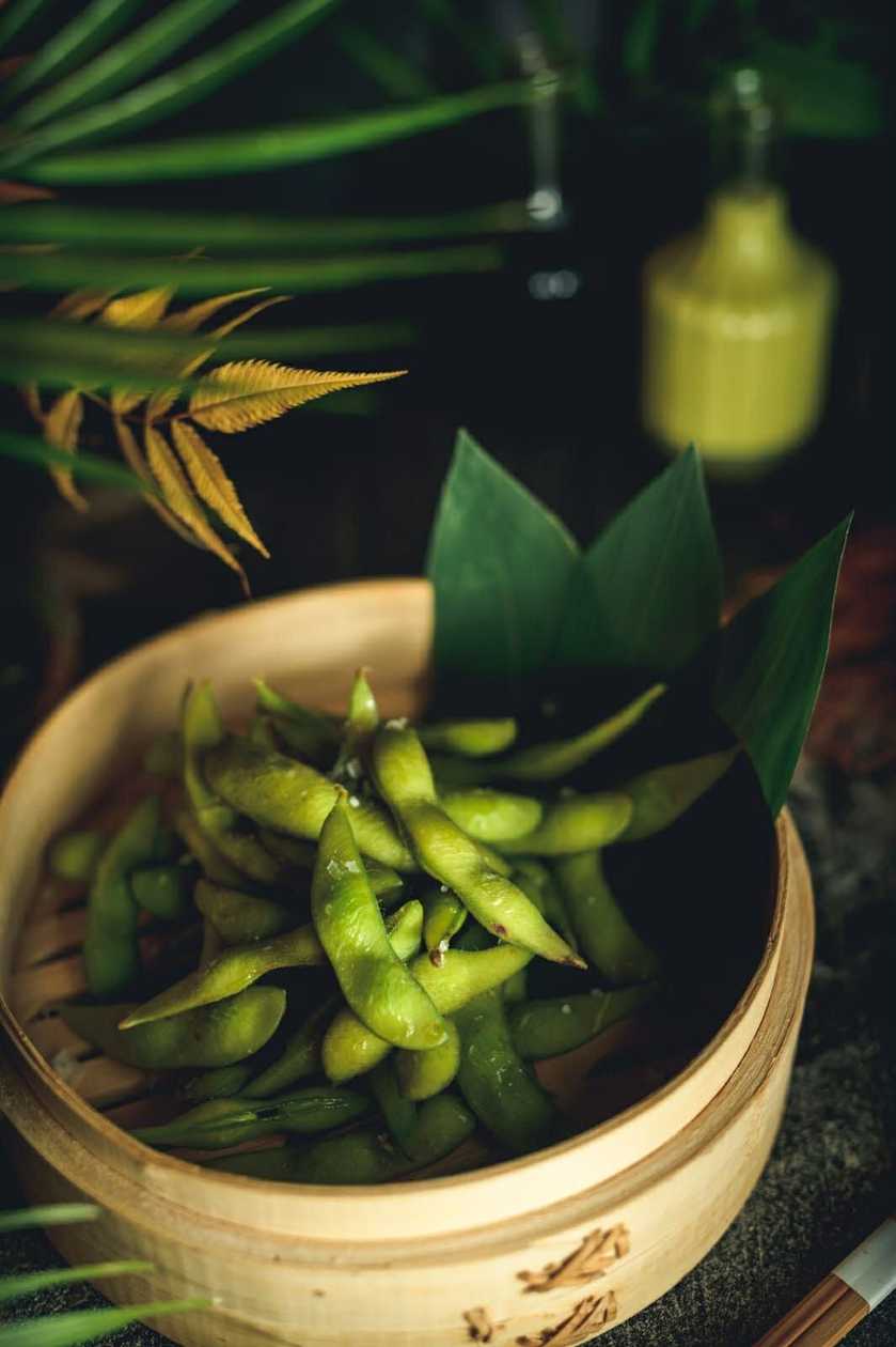 Edamame with salt