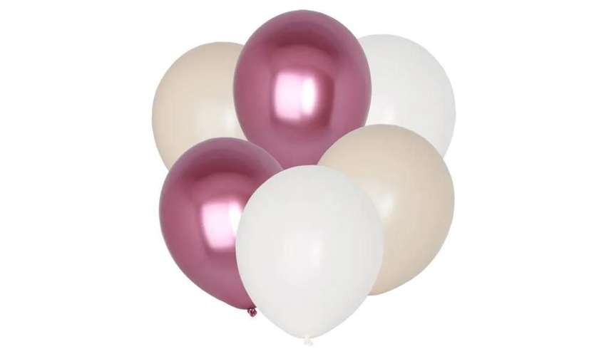 MIX PINK Balloon Bouquet (6 balloons)