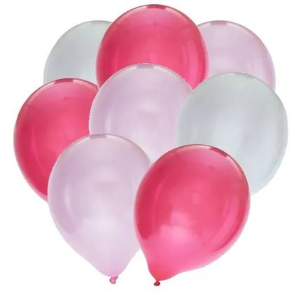 Pink balloon bouquet (8 balloons)