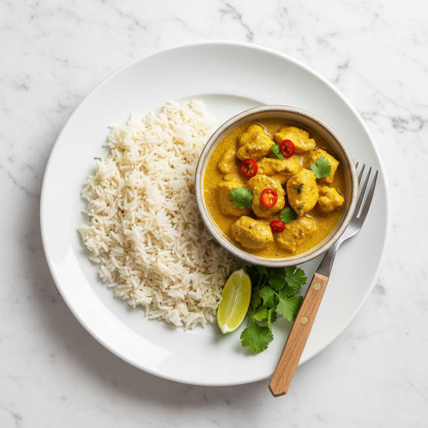 Kurczak Curry z Ryżem
