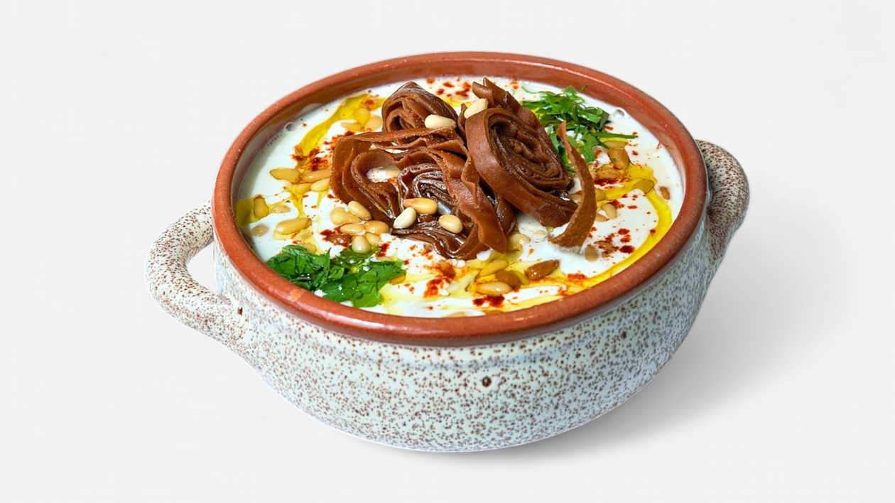 Fatte with lamb/veal tongue