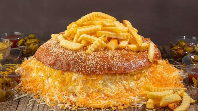 5 Cheese Burger Cake