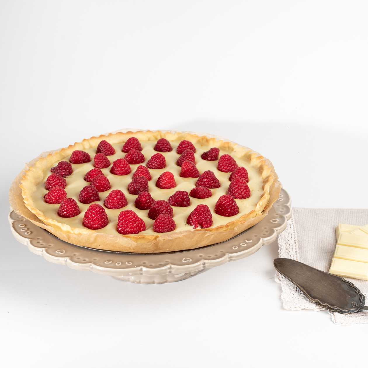 Tarte Chocolat Blanc Framboises
