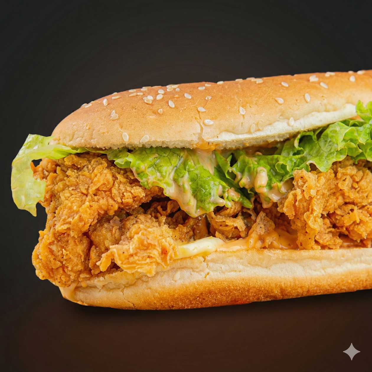 Crispy on Flatbread/Baguette