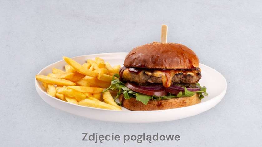 Hamburger With Fries