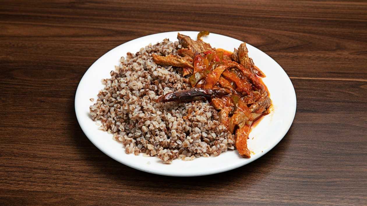 Beef Goulash with Buckwheat