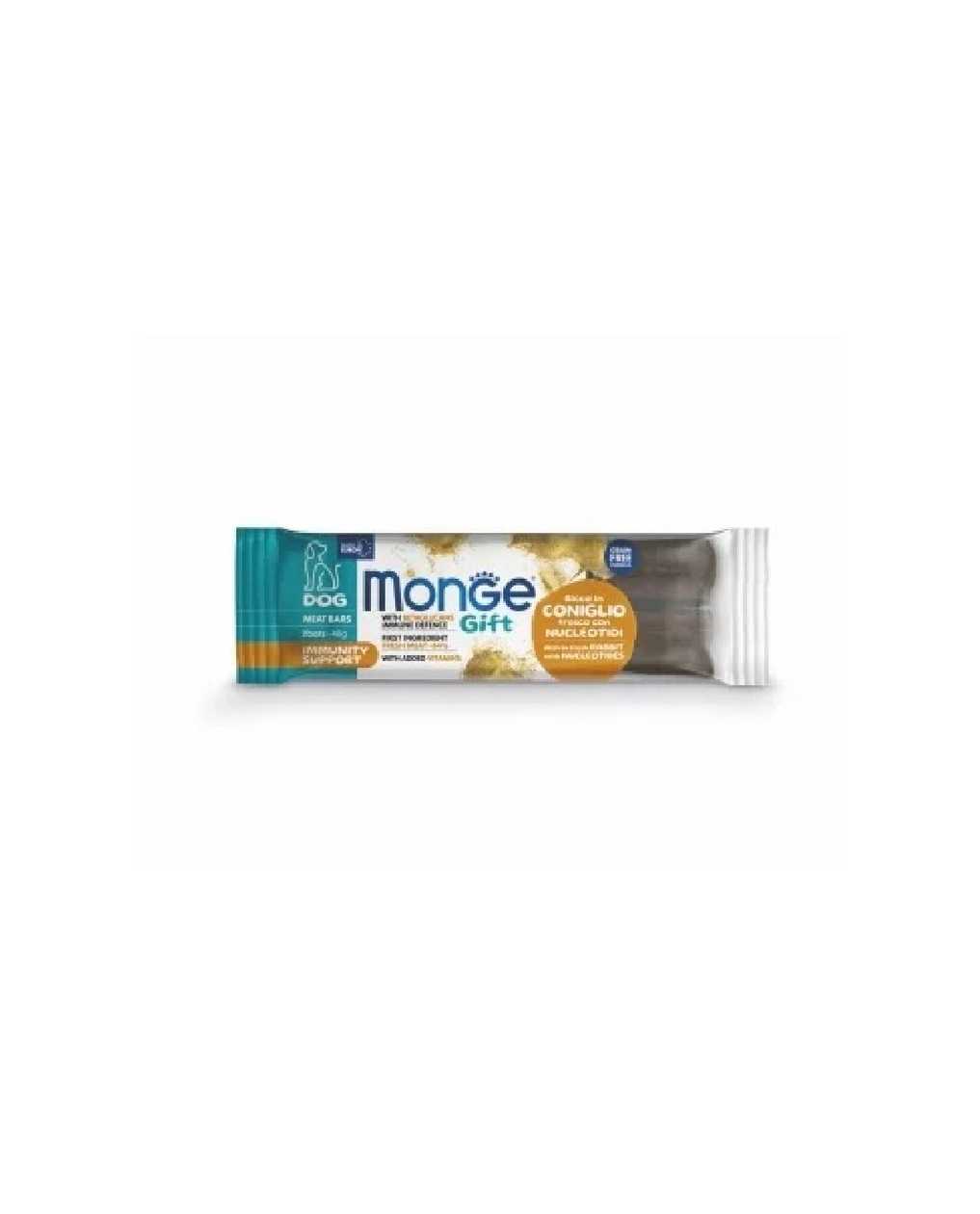 Monge Gift Meat Bars Immune Support Rabbit Nucleotides 40gr - Complementary rabbit food for cats