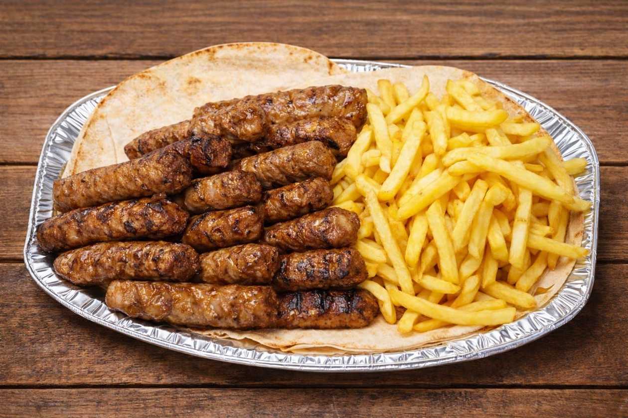 Platou 16 Mici Și Cartofi Prăjiți