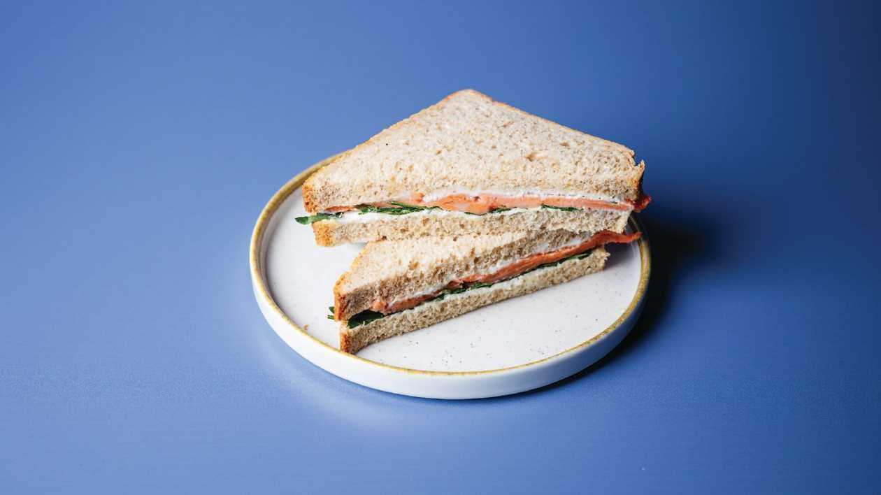 Smoked Salmon Cream Cheese Triangle