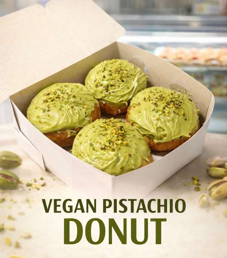 ( VEGAN ) Pistachio doughnut 💚