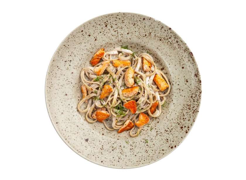 Паста със сьомга (350г)