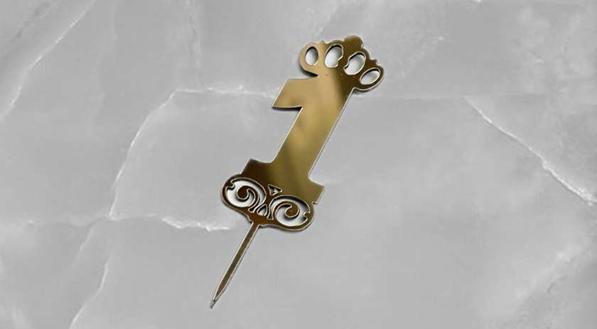 Laser Cut Candle Number