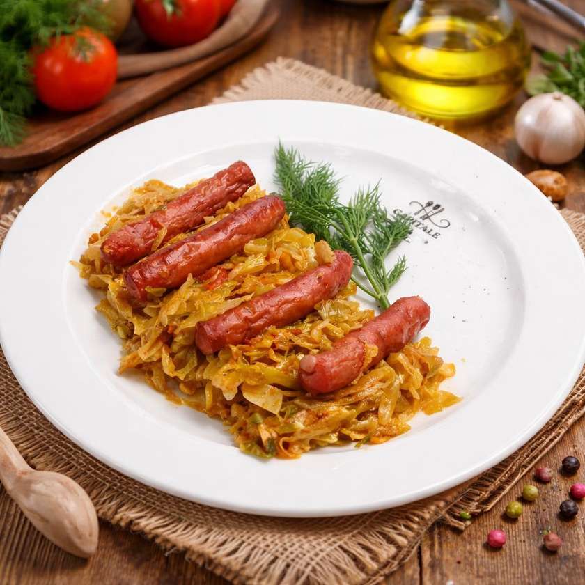 Varza calita (MURATA) cu Carnati subtiri