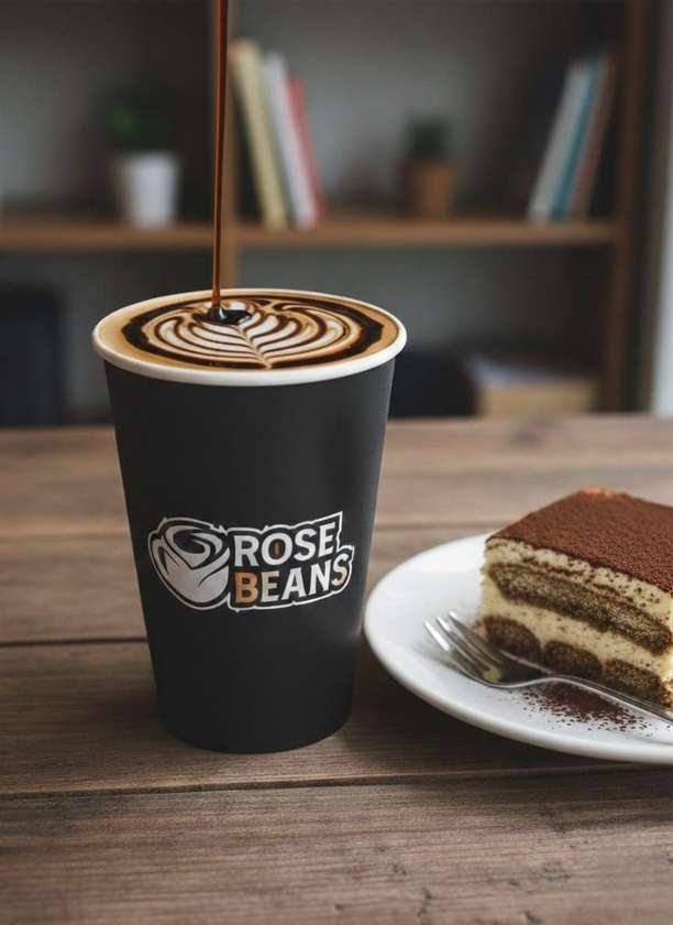 TIRAMISU  GRAND LATTE 500 ML + BUTTER CROISSANT