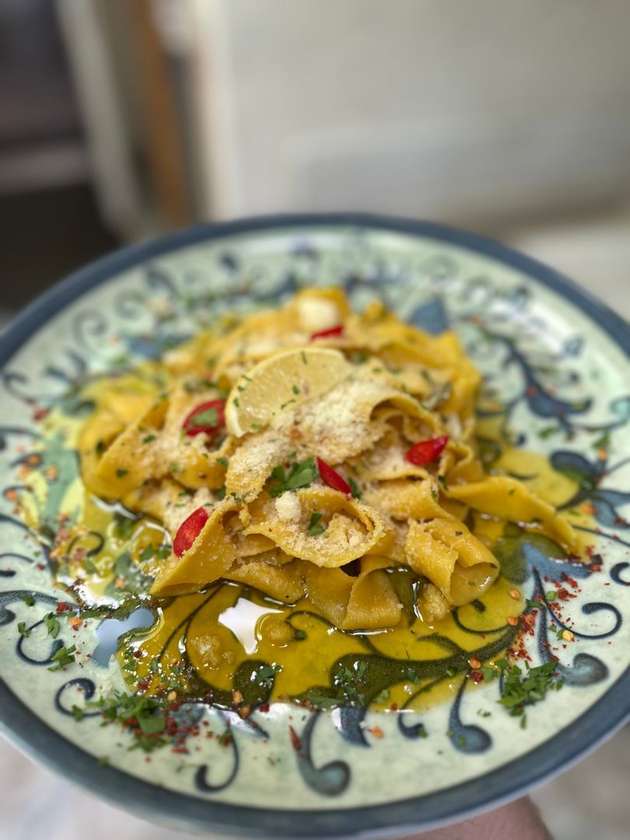 Aglio e olio Tagliatelle